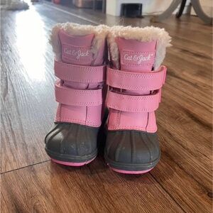 Cat & Jack Pink and Gray Kids' Boots
